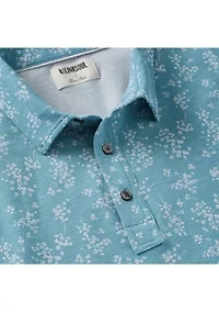 Men's Blossom Print Anza Polo Shirt