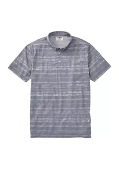 Men's Batik Stripe Polo Shirt