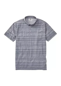 Men's Batik Stripe Polo Shirt