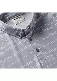 Men's Batik Stripe Polo Shirt