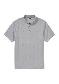 Men's oxford Micro Pineapple Polo Shirt