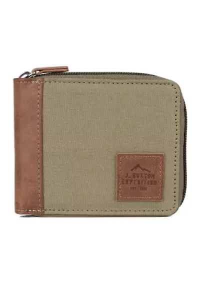 RFID Slimfold Zip-around Wallet