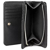 Solid Pebble Vegan Leather Snap Bi-fold