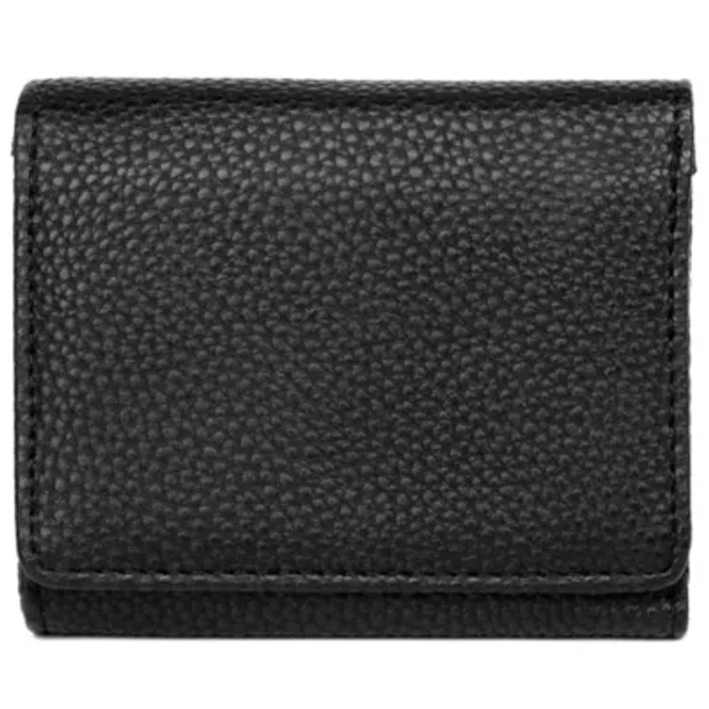Solid Pebble Vegan Leather Medium Trifold