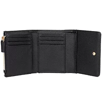 Solid Pebble Vegan Leather Medium Trifold