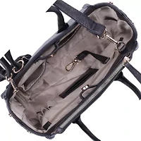 Whip Stitch Vegan Leather Satchel