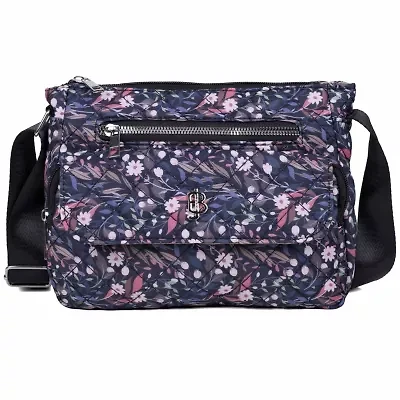 Quilted Nylon Organizer Crossbody