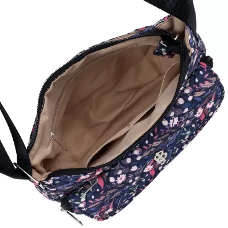 Quilted Nylon Organizer Crossbody