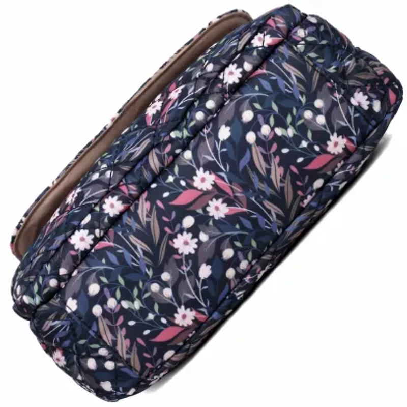 Quilted Nylon Organizer Crossbody
