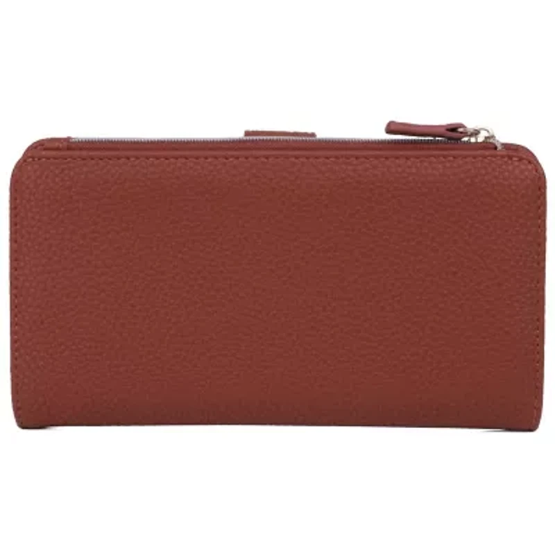 Solid Pebble Vegan Leather Bifold Wallet & Card Case