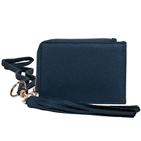 Pebble Vegan Leather L-zip Wallet