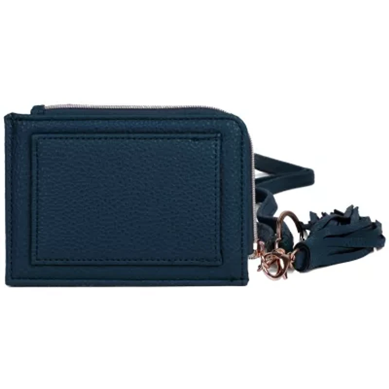 Pebble Vegan Leather L-zip Wallet