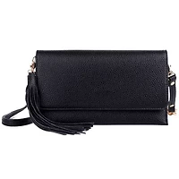 Solid Pebble Vegan Leather East West Cell Phone Bag