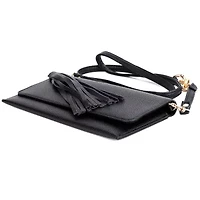 Solid Pebble Vegan Leather East West Cell Phone Bag