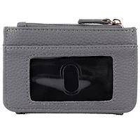 Solid Pebble Vegan Leather Bifold Slim Card Case