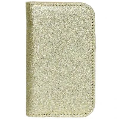 Sparkle Vegan Leather Snap Card Case