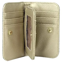 Sparkle Vegan Leather Snap Card Case