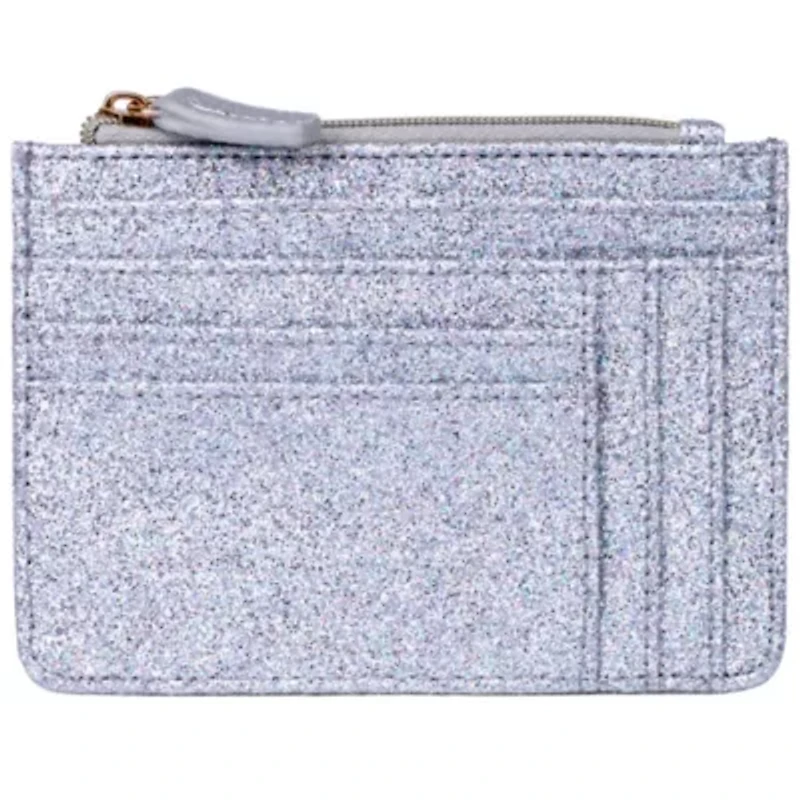 Sparkle Vegan Leather Slot Coin Case