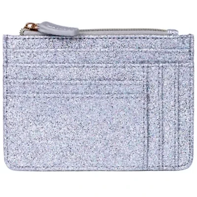 Sparkle Vegan Leather Slot Coin Case