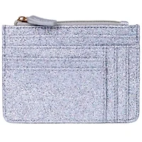 Sparkle Vegan Leather Slot Coin Case