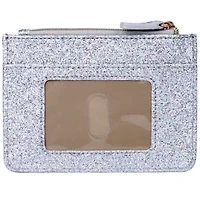 Sparkle Vegan Leather Slot Coin Case