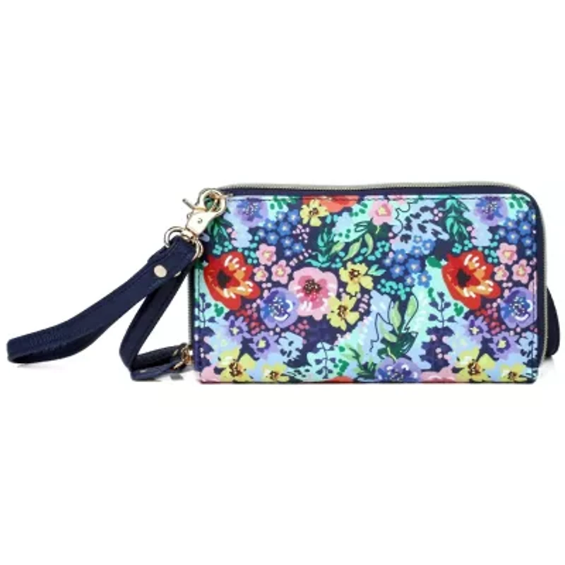Impressionist Floral Printed Vegan Leather Ultimate Organizer