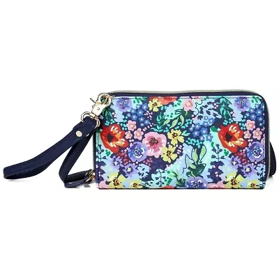Impressionist Floral Printed Vegan Leather Ultimate Organizer