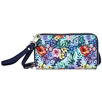 Impressionist Floral Printed Vegan Leather Ultimate Organizer