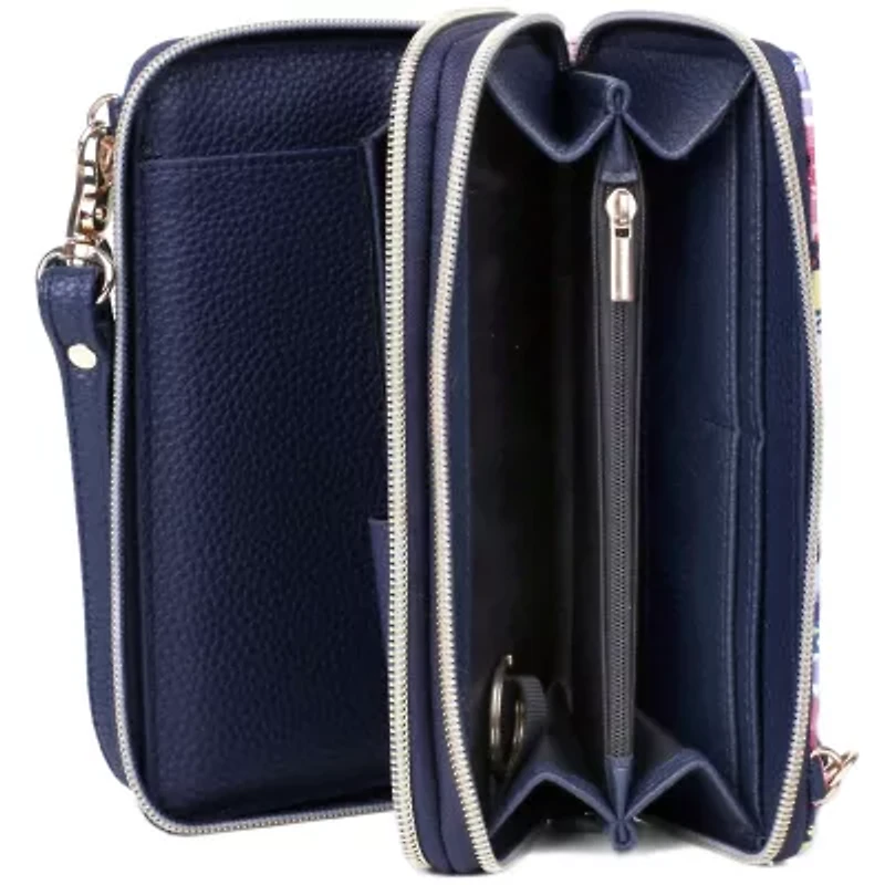 Impressionist Floral Printed Vegan Leather Ultimate Organizer