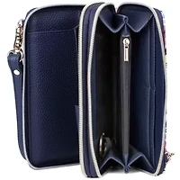 Impressionist Floral Printed Vegan Leather Ultimate Organizer