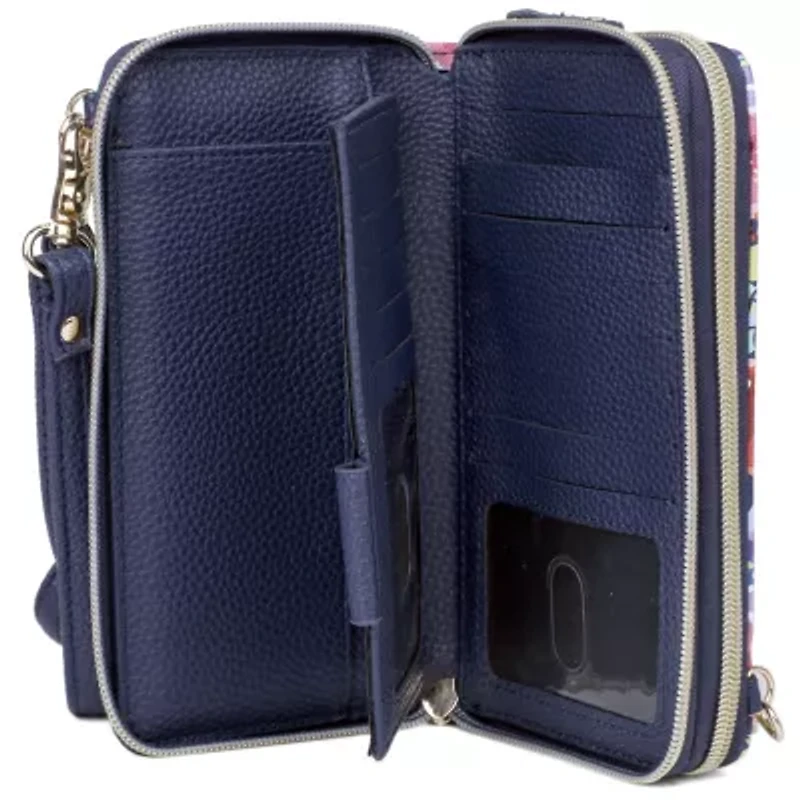 Impressionist Floral Printed Vegan Leather Ultimate Organizer