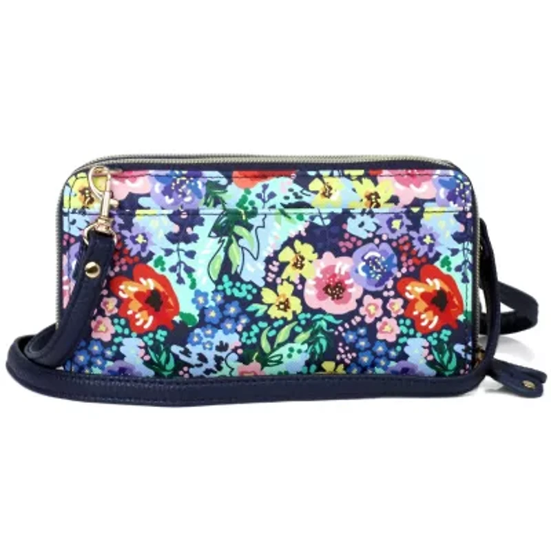 Impressionist Floral Printed Vegan Leather Ultimate Organizer