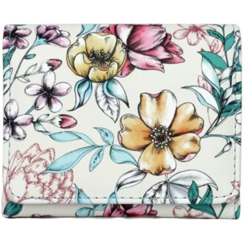 Beautiful Nature Vegan Leather Medium Trifold