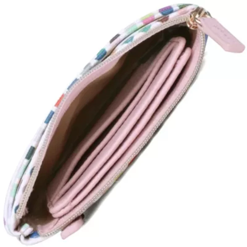 Colorful Polka Dot Vegan Leather Lg. ID Coin Case Polka Dot