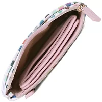 Colorful Polka Dot Vegan Leather Lg. ID Coin Case Polka Dot