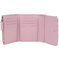 Colorful Polka Dot Vegan Leather Medium Trifold