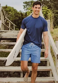 Mens Geo Grid Swim Short