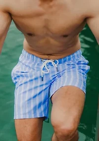 Mens Ocean Drive Stripe Swim Short