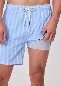 Mens Ocean Drive Stripe Swim Short