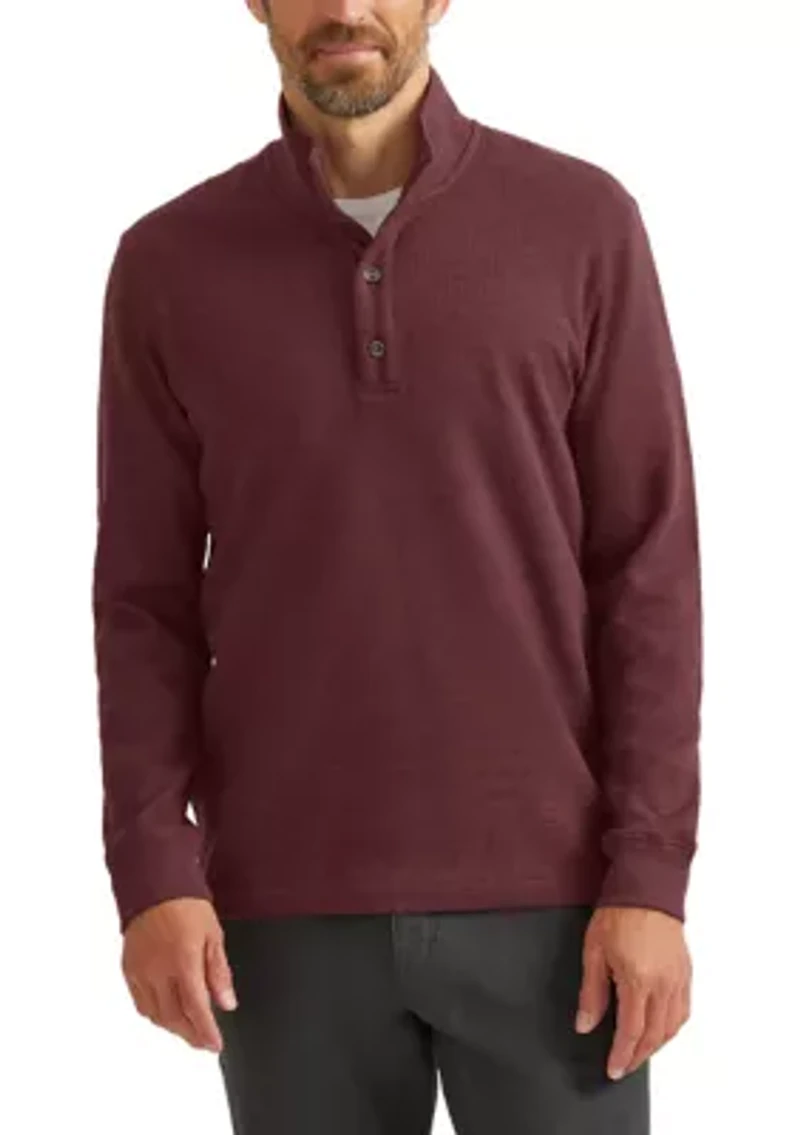 Men's Thermal Mock Neck Pullover