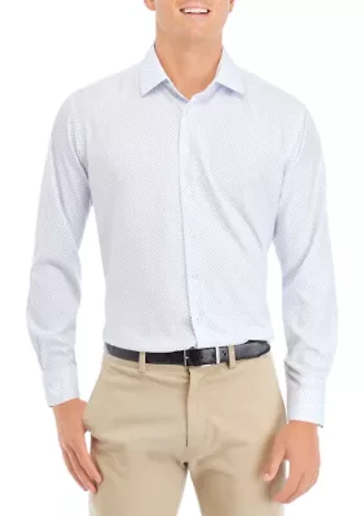 Ditsy Blue Floral Dress Shirt
