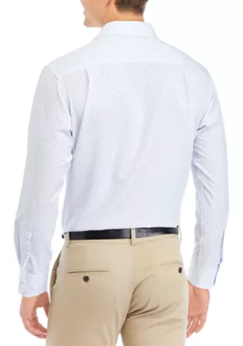 Ditsy Blue Floral Dress Shirt