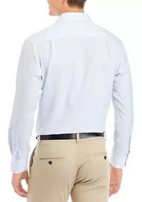 Ditsy Blue Floral Dress Shirt