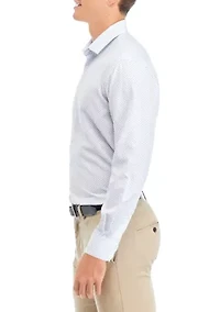 Ditsy Blue Floral Dress Shirt