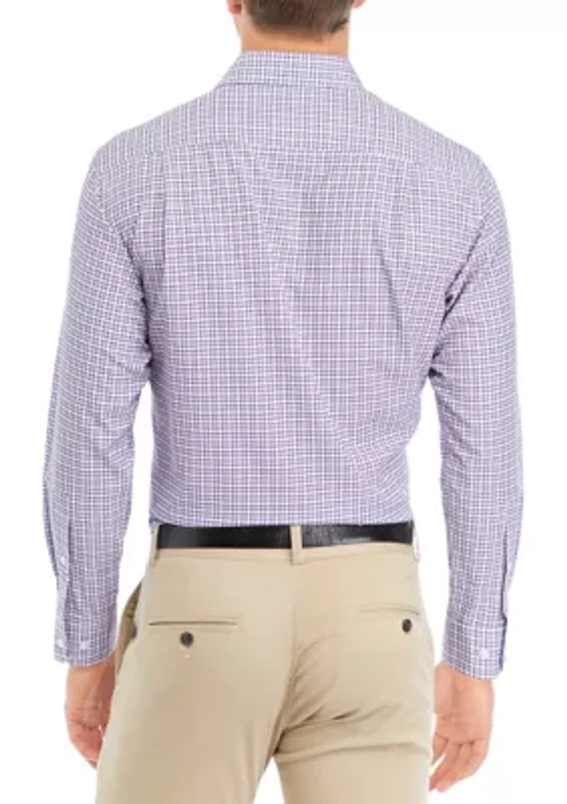 Purple Grid Checks Dress Shirt