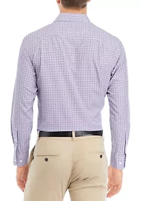 Purple Grid Checks Dress Shirt