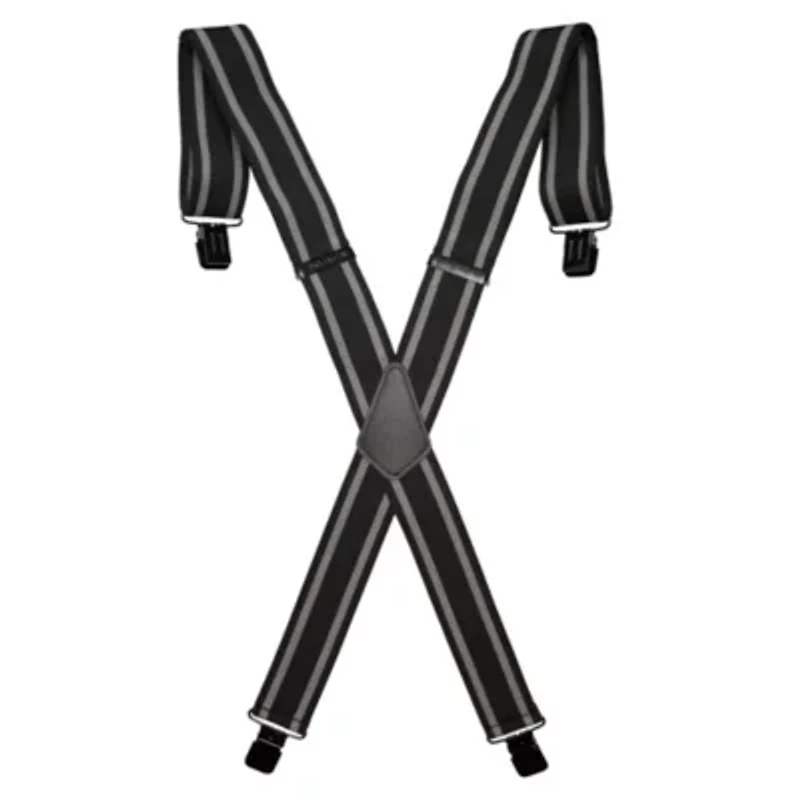 Wolverine Work Suspender with Stripes - Black/Red