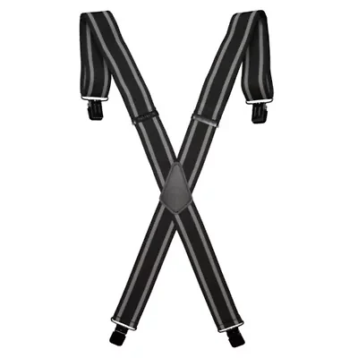 Wolverine Work Suspender with Stripes - Black/Red