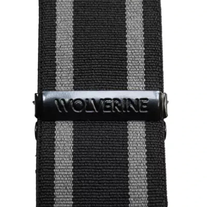Wolverine Work Suspender with Stripes - Black/Red