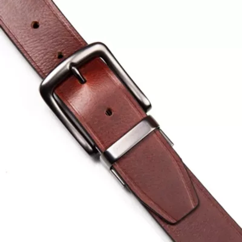 Smooth Leather Reversible Belt